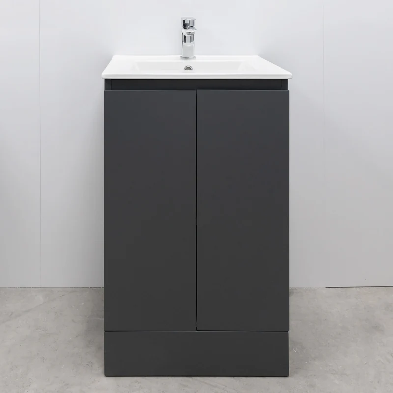 Halite 500mm Vanity Unit with Basin - Matt Henbury Grey