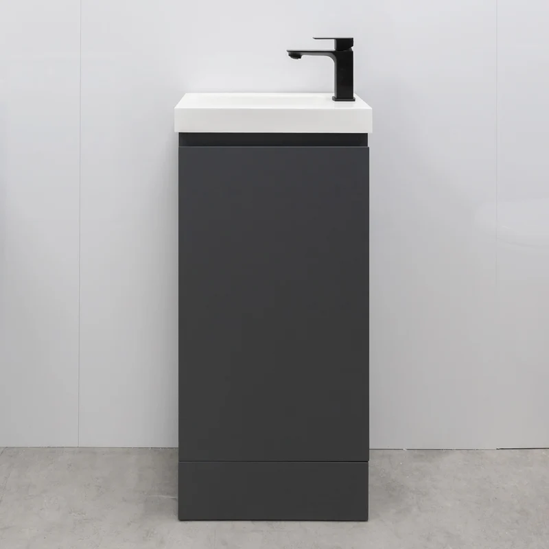 Halite 400mm Vanity Unit with Basin - Matt Henbury Grey