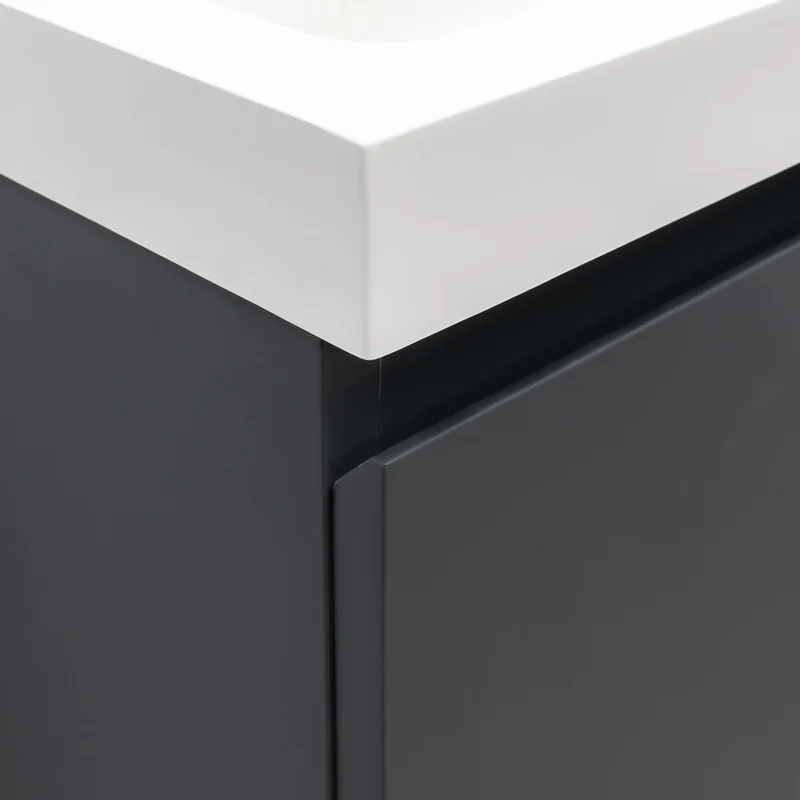 Halite 400mm Vanity Unit with Basin - Matt Henbury Grey