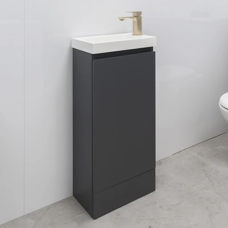 Halite 400mm Vanity Unit with Basin - Matt Henbury Grey