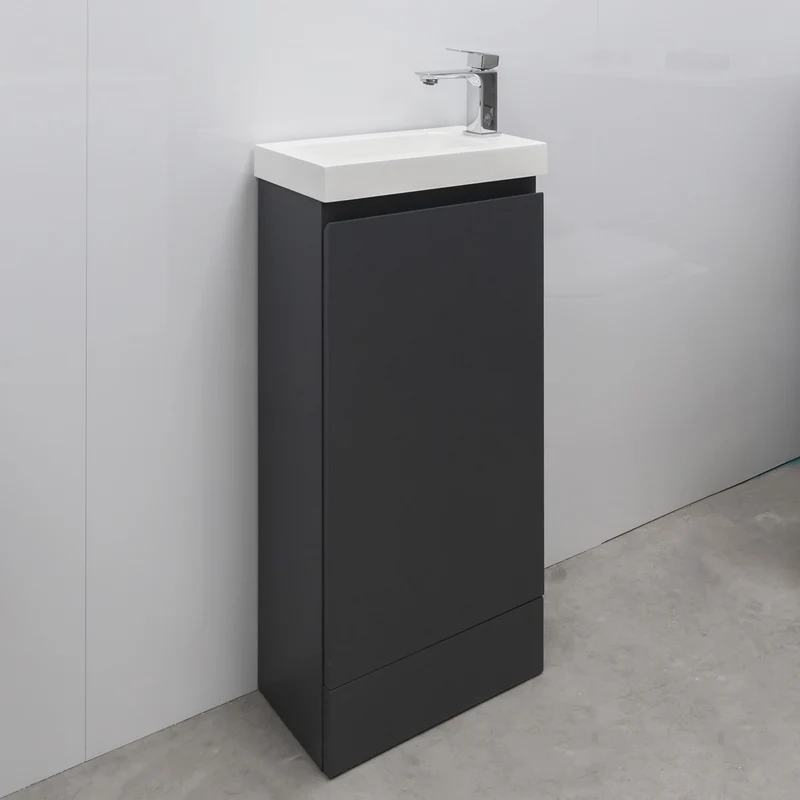 Halite 400mm Vanity Unit with Basin - Matt Henbury Grey