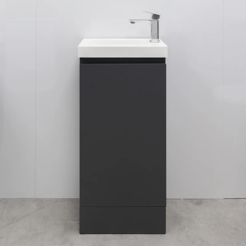 Halite 400mm Vanity Unit with Basin - Matt Henbury Grey
