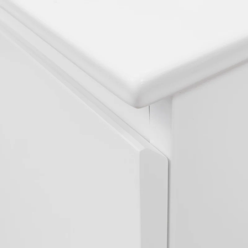 Halite Waterproof 600mm Floor Standing Vanity Unit & Basin - White