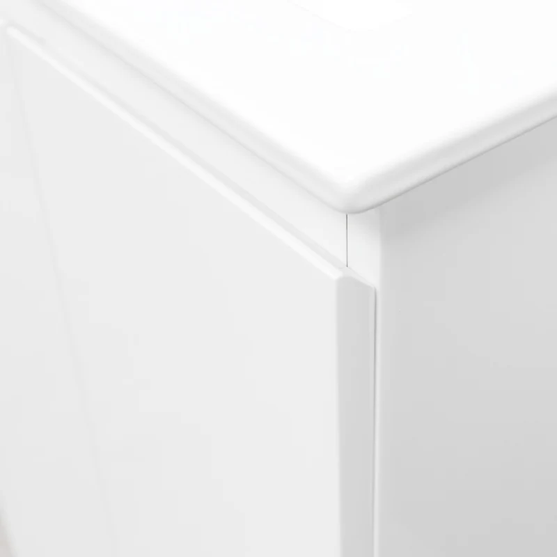 Halite Waterproof 500mm Floor Standing Vanity Unit & Basin - White