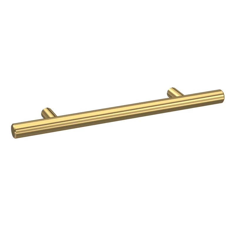 Bar Furniture Handle With 96mm Centres - Brushed Brass