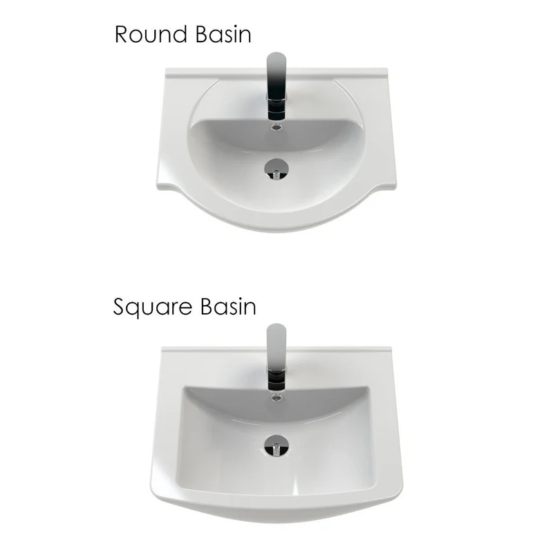 Nuie Saturn 1050 x 300mm Furniture Pack With Basin, Cistern, Back To Wall Toilet & Soft Close Seat - Gloss White