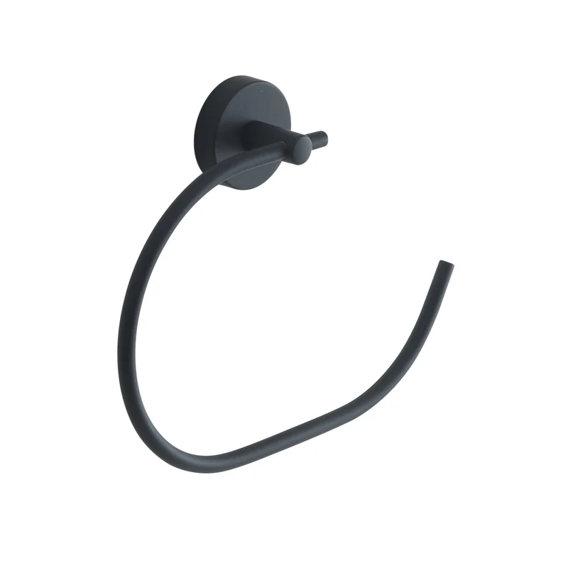 Gedy Eros Towel Ring - Matt Black