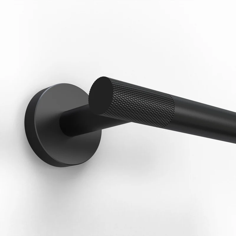 Origins Living Turner Open Toilet Roll Holder - Matt Black
