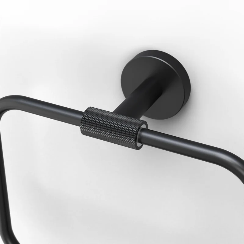 Origins Living Turner Towel Ring - Matt Black