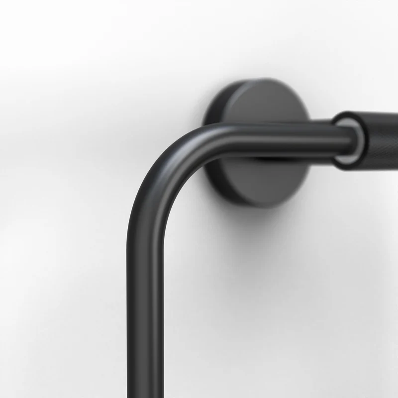 Origins Living Turner Towel Ring - Matt Black