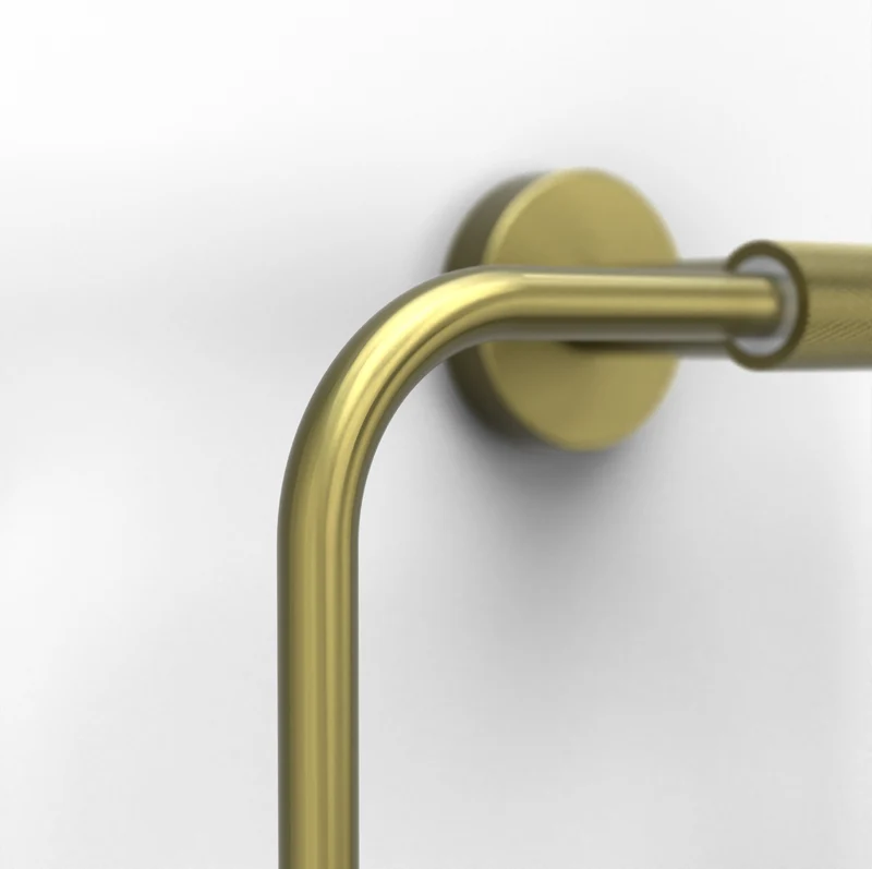 Origins Living Turner Towel Ring - Brushed Brass