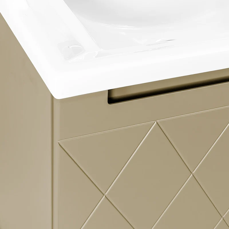 Josef Martin Sophie 600mm Harlequin Vanity Unit & Traditional Basin - Sand
