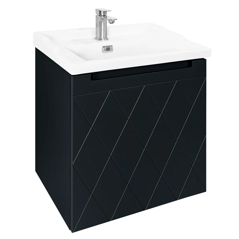 Josef Martin Sophie 600mm Harlequin Vanity Unit & Traditional Basin - Ember