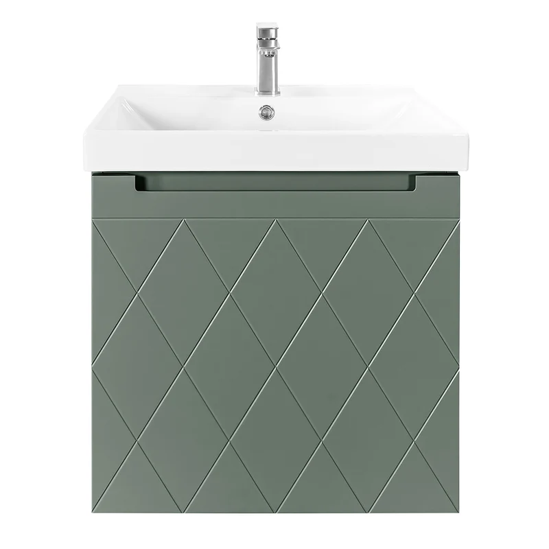 Josef Martin Sophie 600mm Harlequin Vanity Unit & Basin - Spring Green