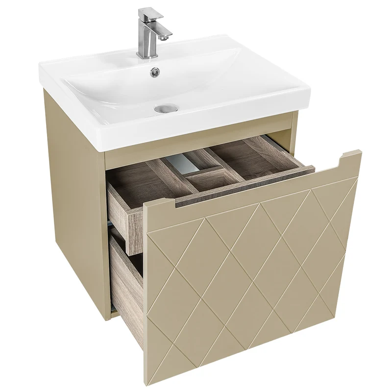 Josef Martin Sophie 600mm Harlequin Vanity Unit & Basin - Sand