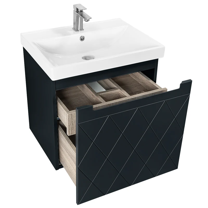 Josef Martin Sophie 600mm Harlequin Vanity Unit & Basin - Ember