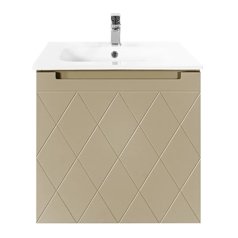 Josef Martin Sophie 600mm Harlequin Vanity Unit & Slimline Basin - Sand