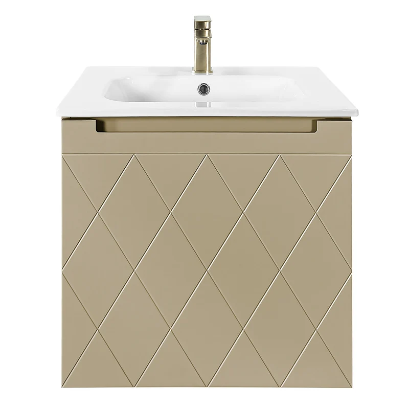 Josef Martin Sophie 600mm Harlequin Vanity Unit & Slimline Basin - Sand
