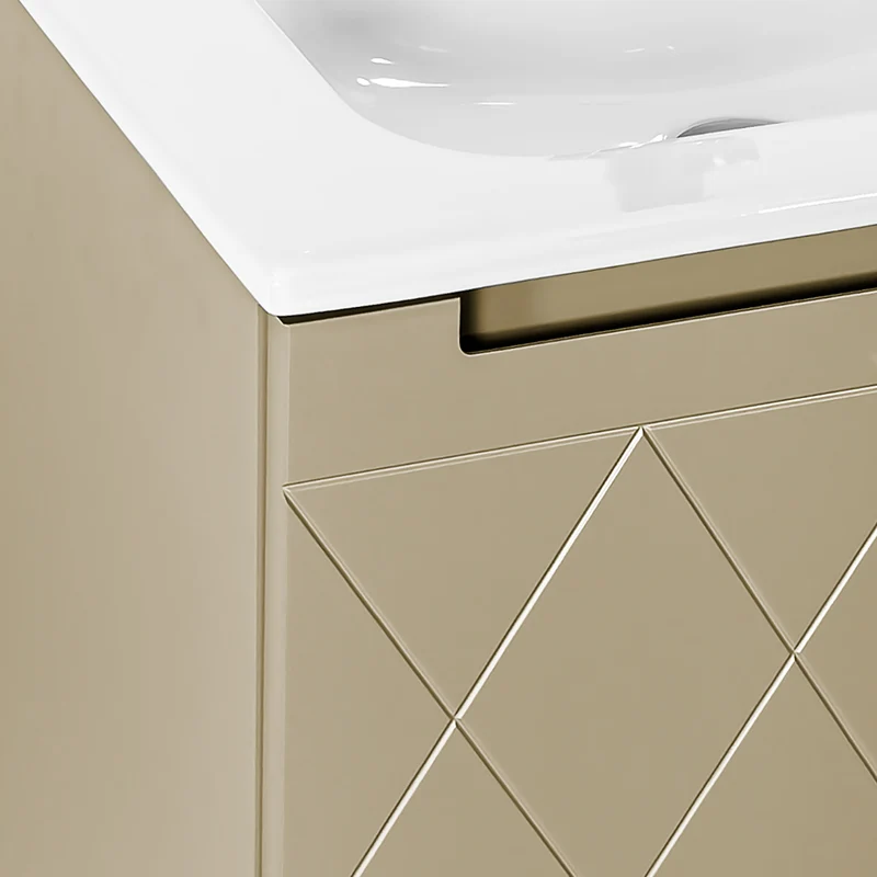 Josef Martin Sophie 600mm Harlequin Vanity Unit & Slimline Basin - Sand
