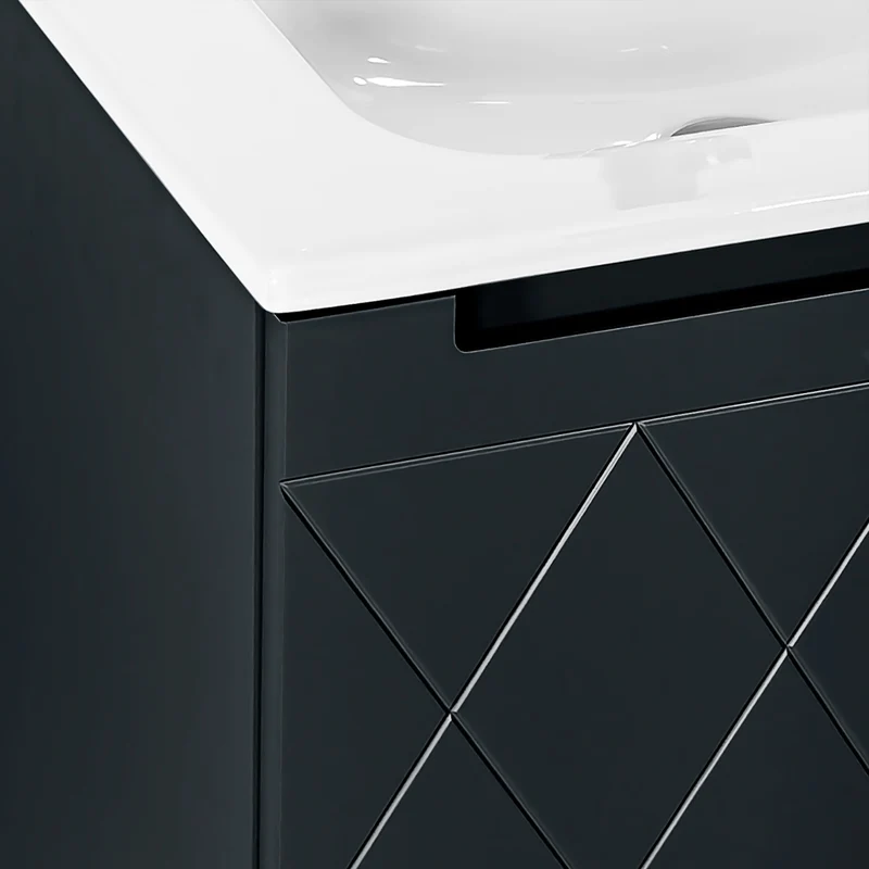 Josef Martin Sophie 600mm Harlequin Vanity Unit & Slimline Basin - Ember