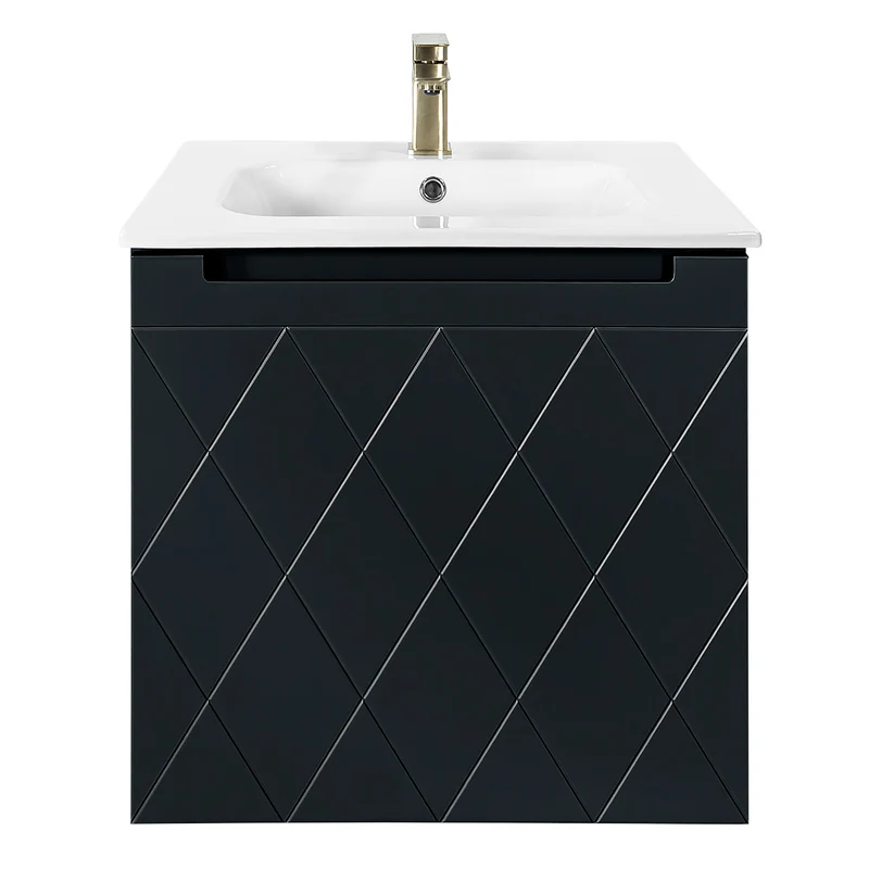 Josef Martin Sophie 600mm Harlequin Vanity Unit & Slimline Basin - Ember