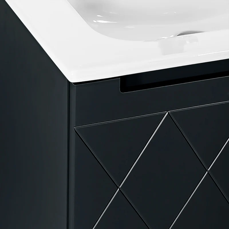Josef Martin Sophie 600mm Harlequin Vanity Unit & Slimline Basin - Ember