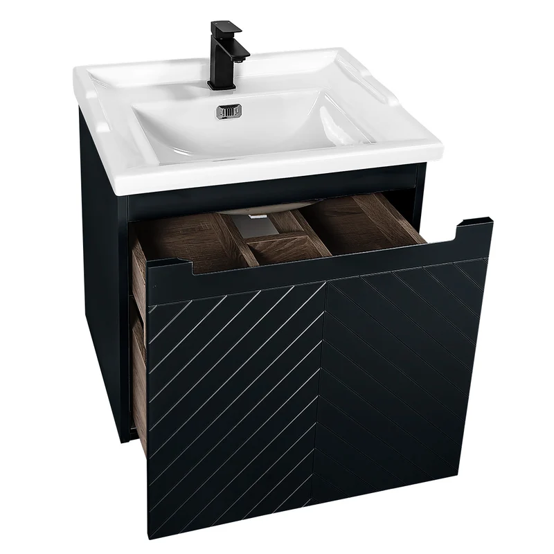 Josef Martin Sophie 600mm Chevron Vanity Unit & Traditional Basin - Ember