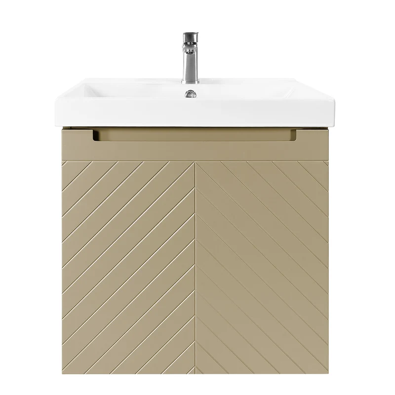 Josef Martin Sophie 600mm Chevron Vanity Unit & Basin - Sand