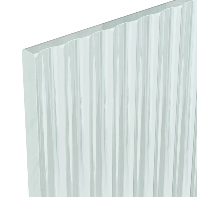 Nuie Fluted 8mm Wetroom Screen 2 Panel Pack (1850mm High) - Brushed Brass
