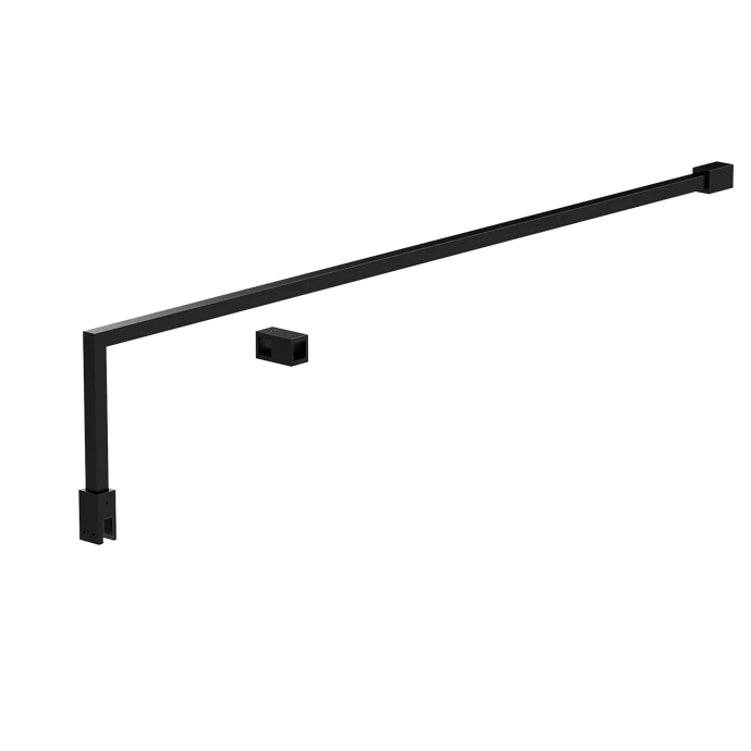 Nuie Outer Frame 8mm Wetroom Screen 2 Panel Pack (1850mm High) - Satin Black