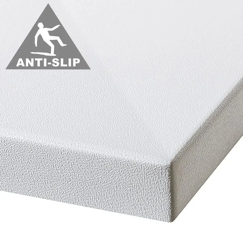Nuie Slip Resistant Square Matt White Stone Resin Shower Tray