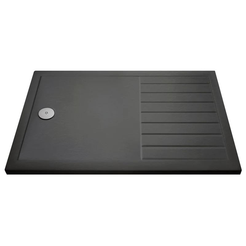 Nuie Slate Grey Rectangular Walk In Shower Tray