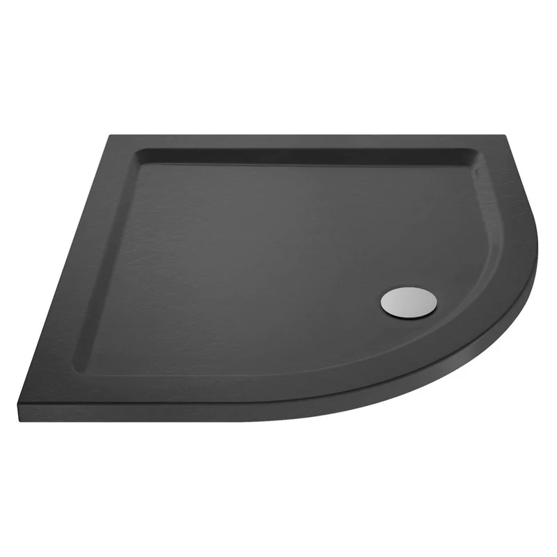 Nuie Slate Grey Quadrant Stone Resin Shower Tray