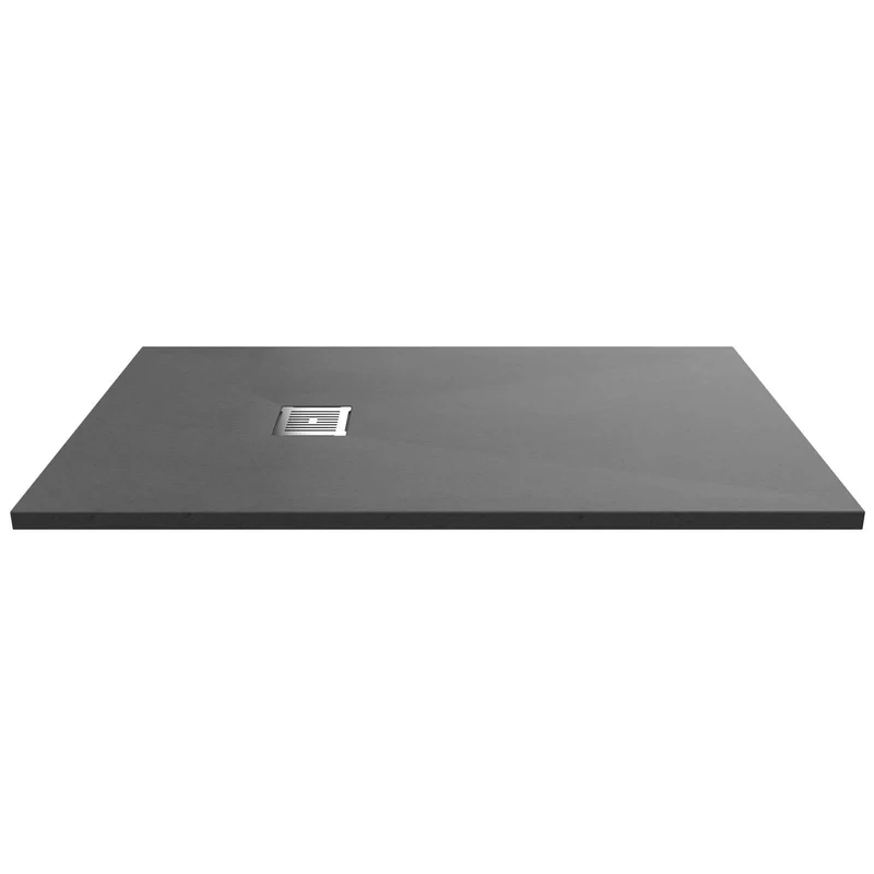 Nuie Slimline Grey Slate Rectangular Shower Tray