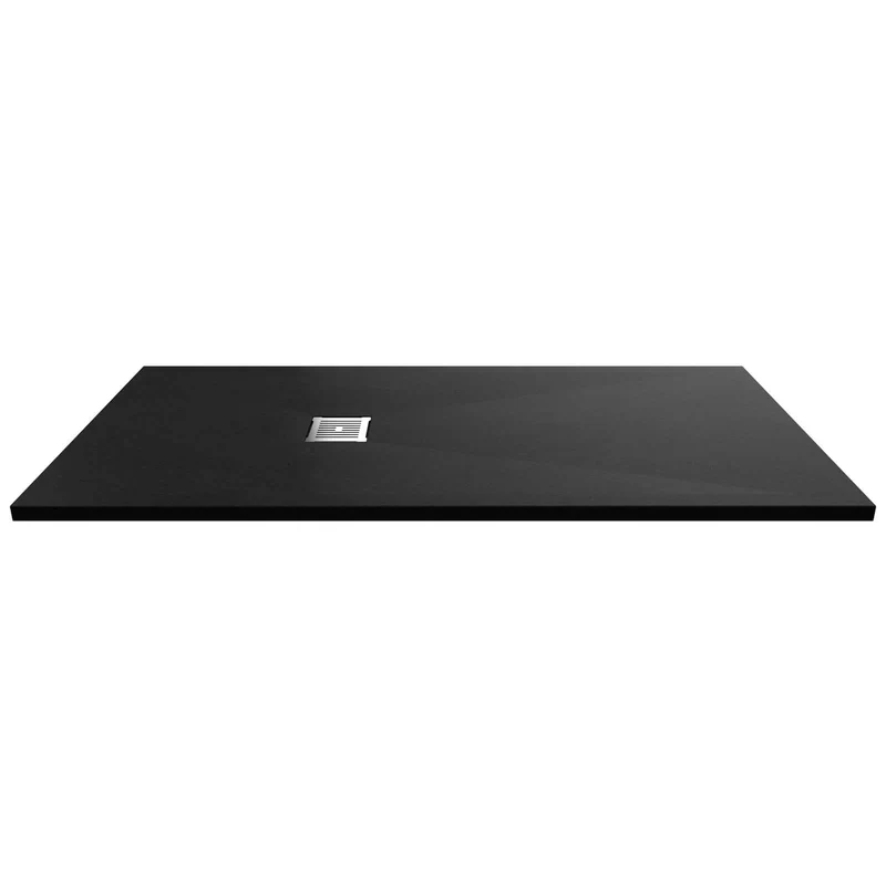 Nuie Slimline Black Slate Rectangular Shower Tray