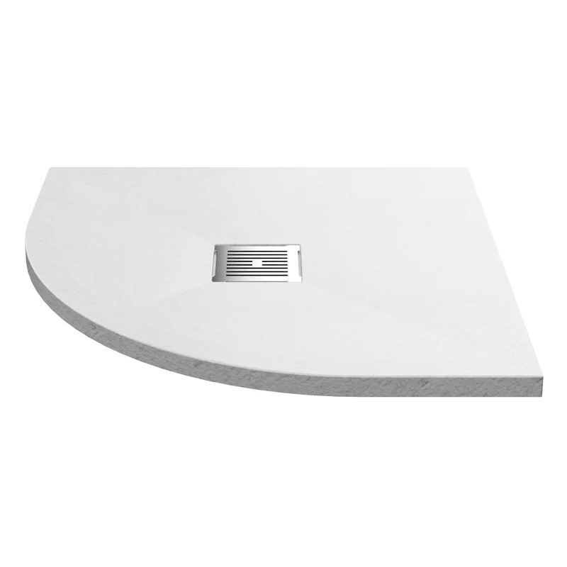 Nuie Slimline White Slate Quadrant Shower Tray