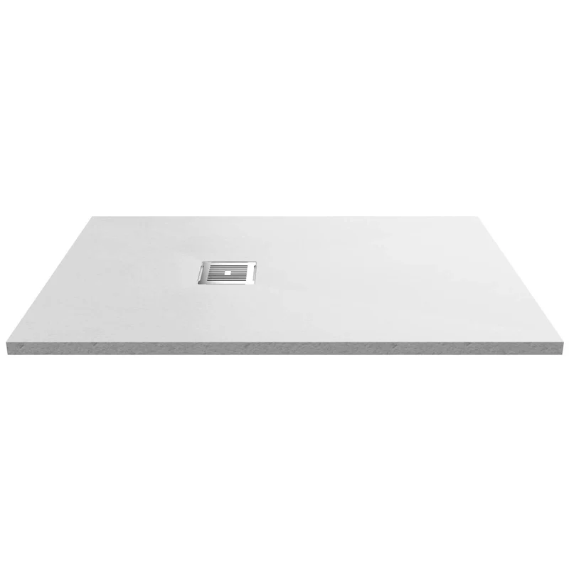 Nuie Slimline White Slate Rectangular Shower Tray