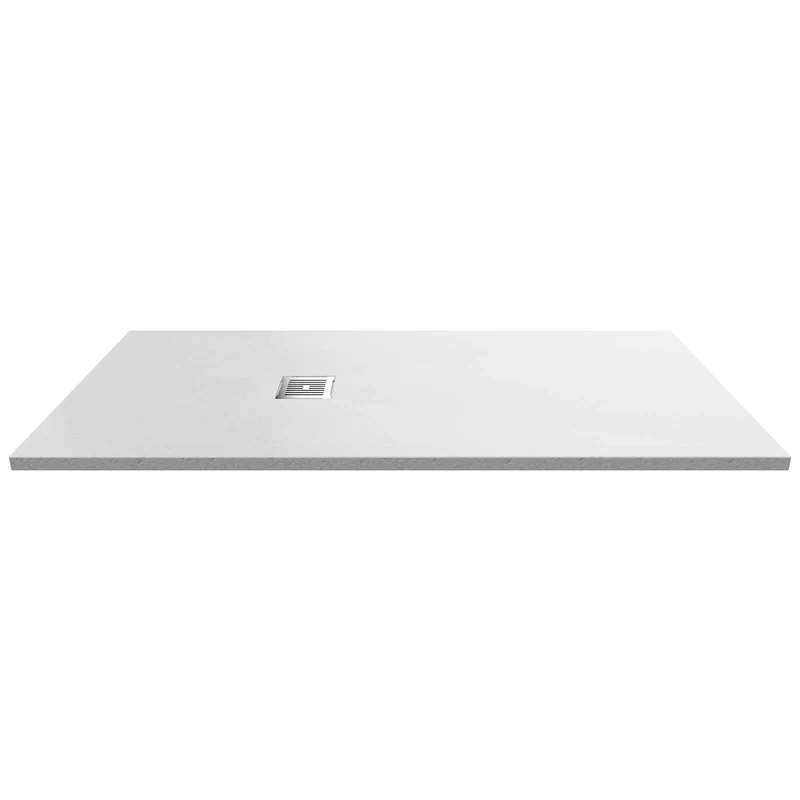 Nuie Slimline White Slate Rectangular Shower Tray