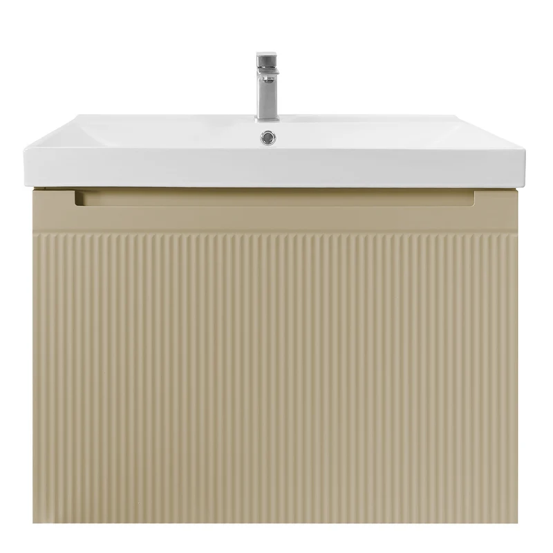 Josef Martin Sophie 800mm Reeded Vanity Unit & Basin - Sand