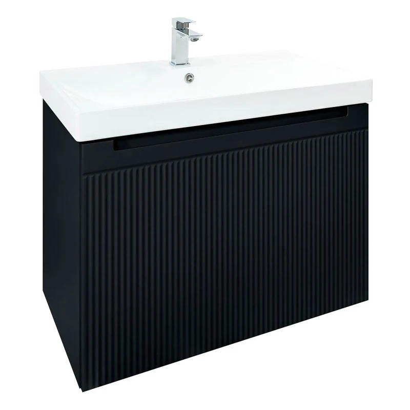 Josef Martin Sophie 800mm Reeded Vanity Unit & Basin - Ember
