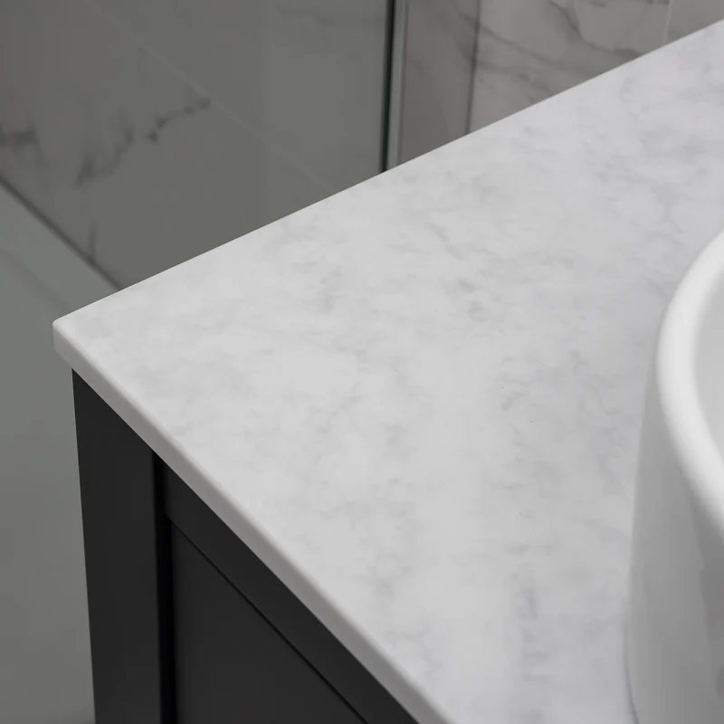 Josef Martin Eden 1050mm Floor Standing Vanity Unit & Pebble Worktop - Slate