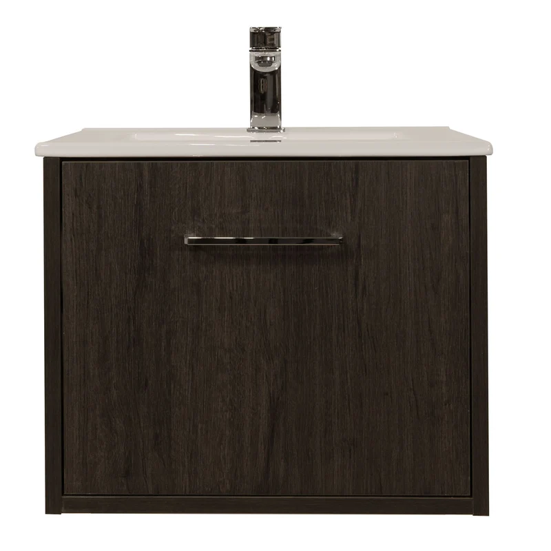 Josef Martin Urbano 500mm Space Saver Wall Hung Vanity Unit & Basin - Roble Azabache