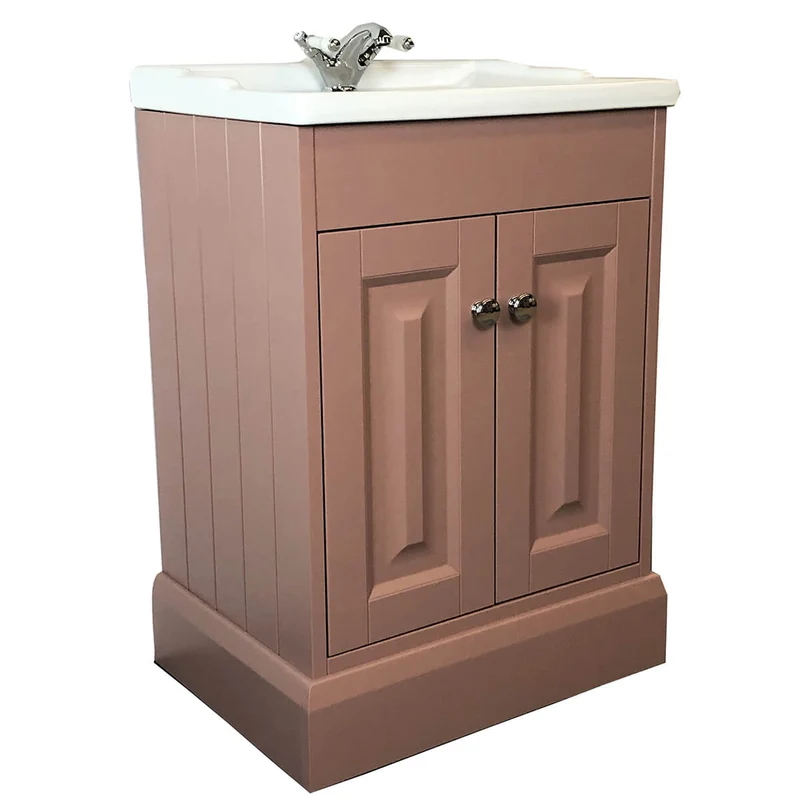 Josef Martin Shandon 600mm Floor Standing 2 Door Vanity Unit & Basin - Victorian Rose