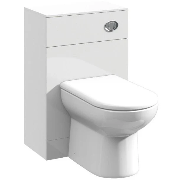 Nuie Mayford 600 x 300mm WC Unit (Without Cistern) - Gloss White