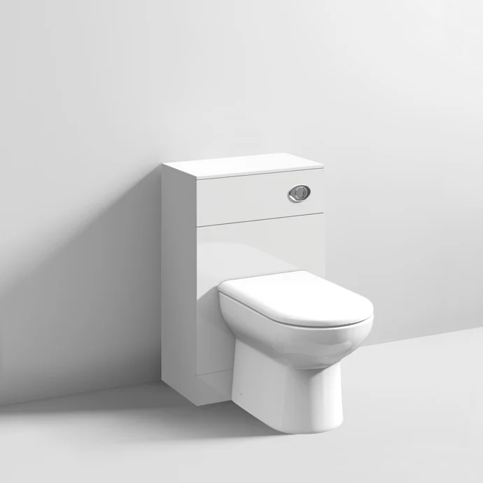 Nuie Mayford 500 x 330mm WC Unit (Without Cistern) - Gloss White