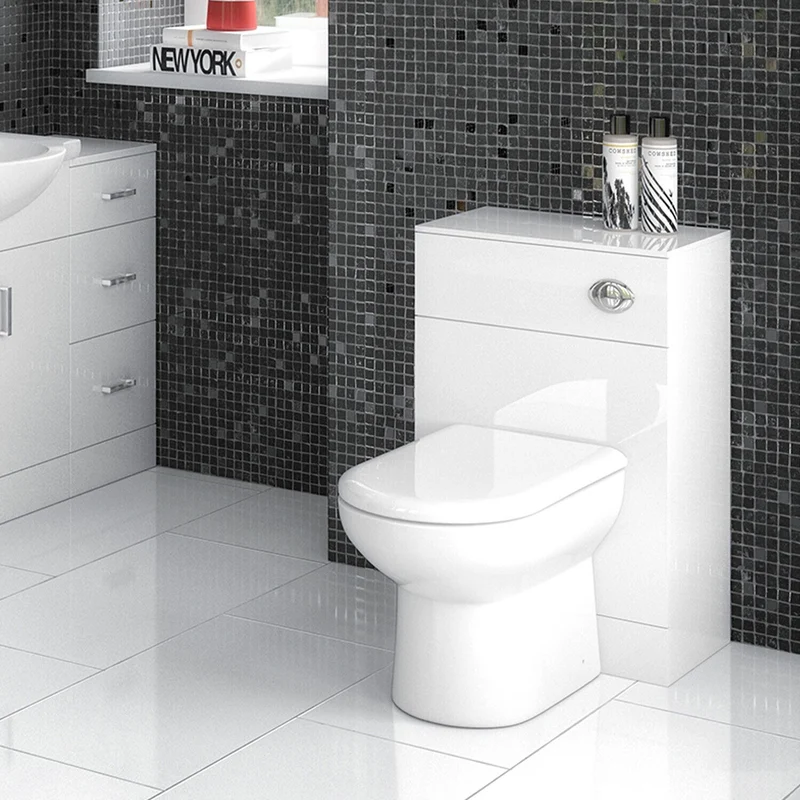 Nuie Mayford 500 x 300mm WC Unit (Without Cistern) - Gloss White