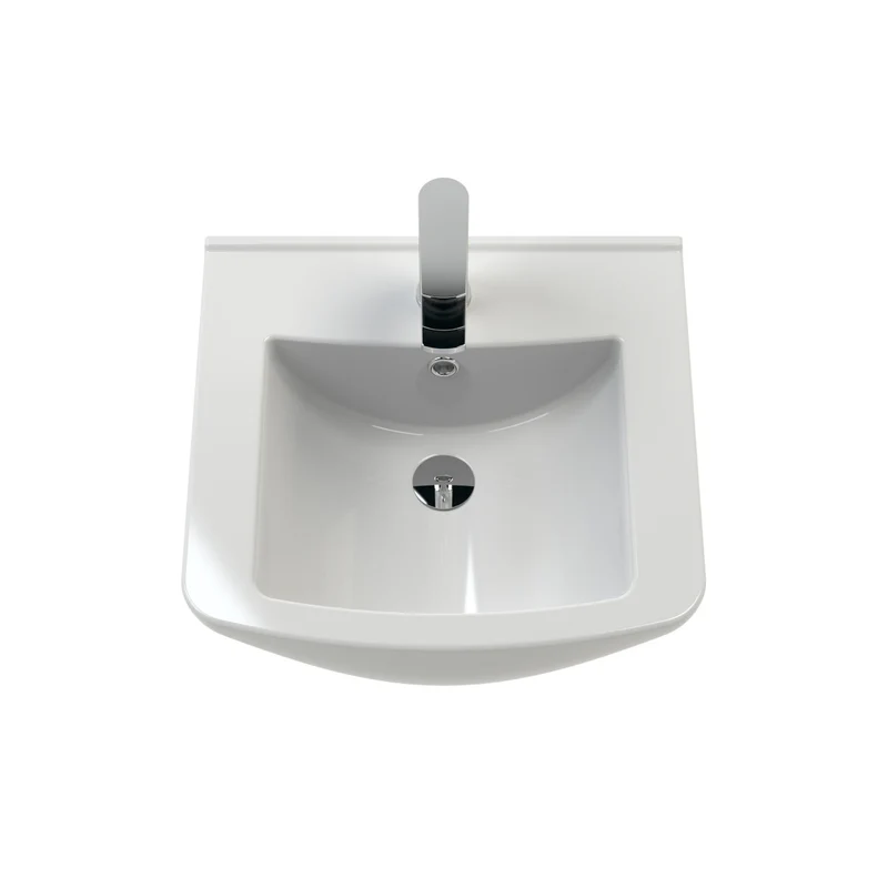 Nuie Mayford 450 x 300mm Floor Standing Vanity Unit With 1 Door & Ceramic Basin - Gloss White