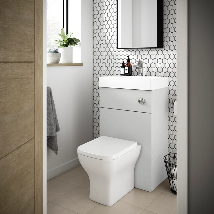 Cape 2 In 1 500 x 355mm WC & Vanity Unit With Basin & Concealed Cistern