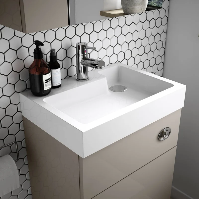 Cape 2 In 1 500 x 355mm WC & Vanity Unit With Basin & Concealed Cistern