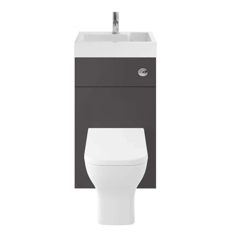 Cape 2 In 1 500 x 355mm WC & Vanity Unit With Basin & Concealed Cistern